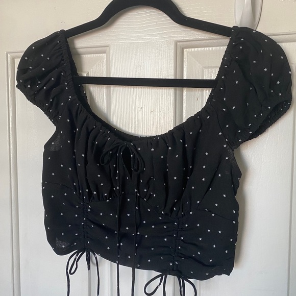 Cotton Candy LA Black Crop Top - Picture 3 of 6